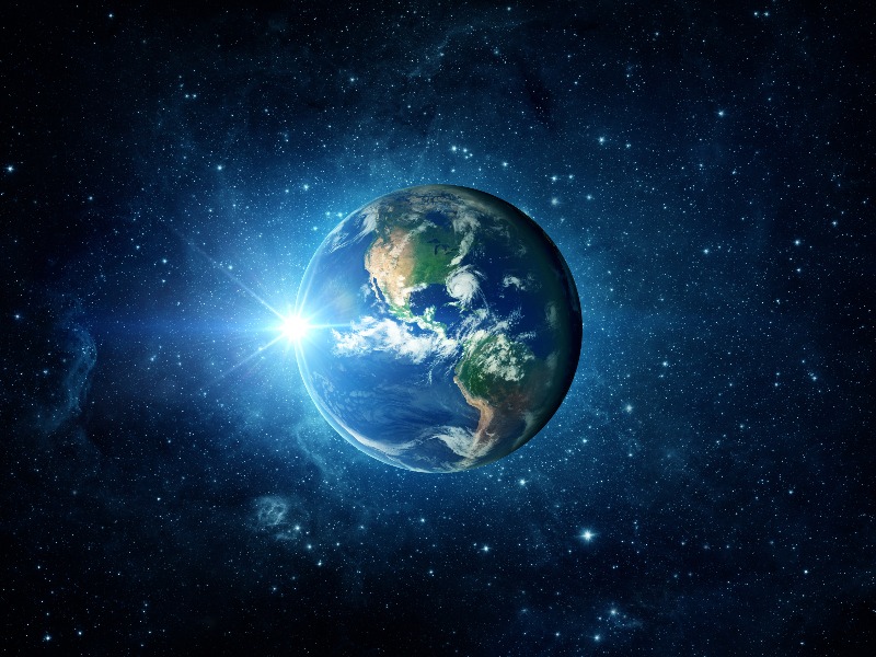 Panoramic view of the Earth